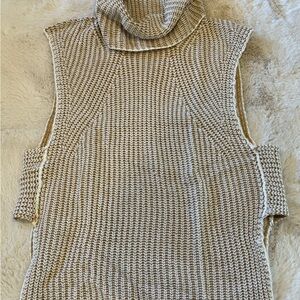 Tribal Cream Cowl Neck Sweater